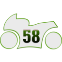 download Stylized Marco Simoncelli Motogp clipart image with 90 hue color