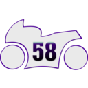 download Stylized Marco Simoncelli Motogp clipart image with 270 hue color