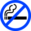 download Sign No Smoking clipart image with 225 hue color