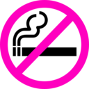 download Sign No Smoking clipart image with 315 hue color