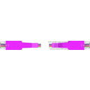 download Rj 25 Cord clipart image with 270 hue color