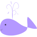 download Whale clipart image with 45 hue color