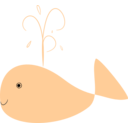 download Whale clipart image with 180 hue color