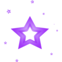 download Star Icon clipart image with 225 hue color