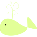download Whale clipart image with 225 hue color