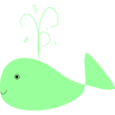 download Whale clipart image with 270 hue color