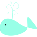 download Whale clipart image with 315 hue color