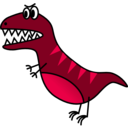 download Simple T Rex clipart image with 45 hue color