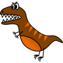 download Simple T Rex clipart image with 90 hue color