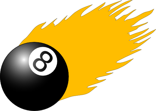 8ball With Flames