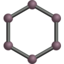 download Benzene Ring clipart image with 90 hue color