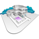 download Villa clipart image with 90 hue color