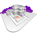 download Villa clipart image with 180 hue color