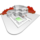 download Villa clipart image with 270 hue color