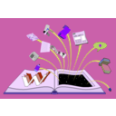 download Www Openbook clipart image with 225 hue color