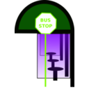 download Bus Halt clipart image with 90 hue color