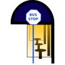 download Bus Halt clipart image with 225 hue color