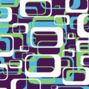 download Retro Shapes Pattern clipart image with 270 hue color