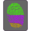 download Colombian Fingerprint clipart image with 45 hue color