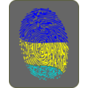 download Colombian Fingerprint clipart image with 180 hue color