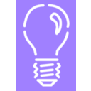 download Light Bulb 4 White Stroke clipart image with 225 hue color