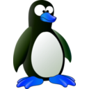 download Penguin clipart image with 180 hue color