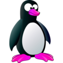 download Penguin clipart image with 270 hue color