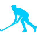 download Grass Hockey clipart image with 180 hue color