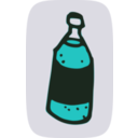 download Bottle clipart image with 180 hue color