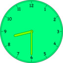 download Clock clipart image with 90 hue color