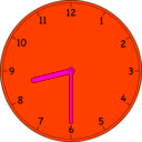 download Clock clipart image with 315 hue color