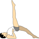 download Eka Pada Setu Bandha Sarvangasana clipart image with 0 hue color