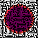 download Muster 52b Maze With Sun clipart image with 315 hue color