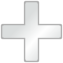 download Grey Plus clipart image with 180 hue color