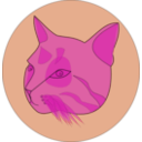 download Blue Cat clipart image with 90 hue color
