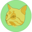 download Blue Cat clipart image with 180 hue color