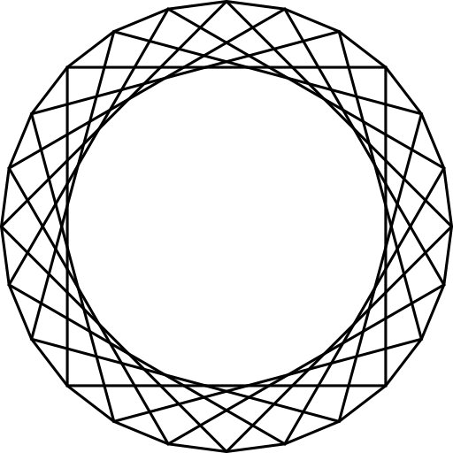 Rotated Squares Inside 24gon