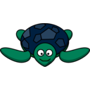 download Smiling Turtle clipart image with 90 hue color