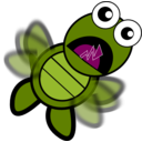 download Turtle Flapping clipart image with 315 hue color
