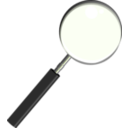 download Magnifying Glass clipart image with 225 hue color