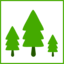 Eco Green Trees Icon