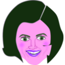 download Face clipart image with 270 hue color