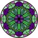 download Rose Window clipart image with 90 hue color