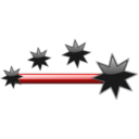 download Stars clipart image with 0 hue color