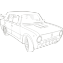 download Tuned Lada Vaz 2101 clipart image with 45 hue color