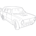 download Tuned Lada Vaz 2101 clipart image with 225 hue color