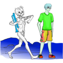 download Dance Macabre 1 clipart image with 135 hue color