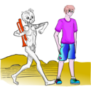 download Dance Macabre 1 clipart image with 315 hue color