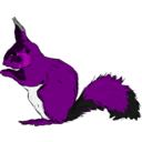 download Squirrel clipart image with 270 hue color