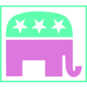 download Gop Elephant Transparent Background Border clipart image with 180 hue color